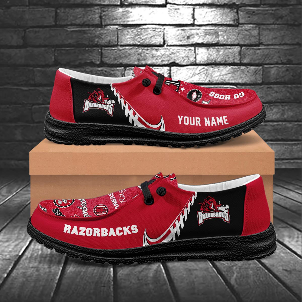 Arkansas Razorbacks Lace Up Loafers 2026