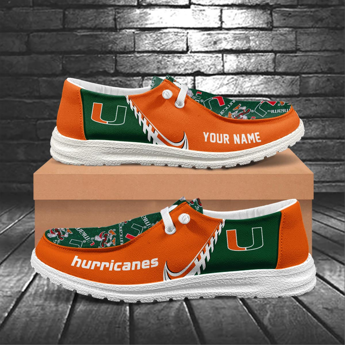 Miami Hurricanes Lace Up Loafers 2026