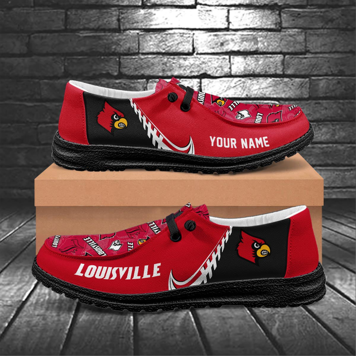 Louisville Cardinals Lace Up Loafers 2026