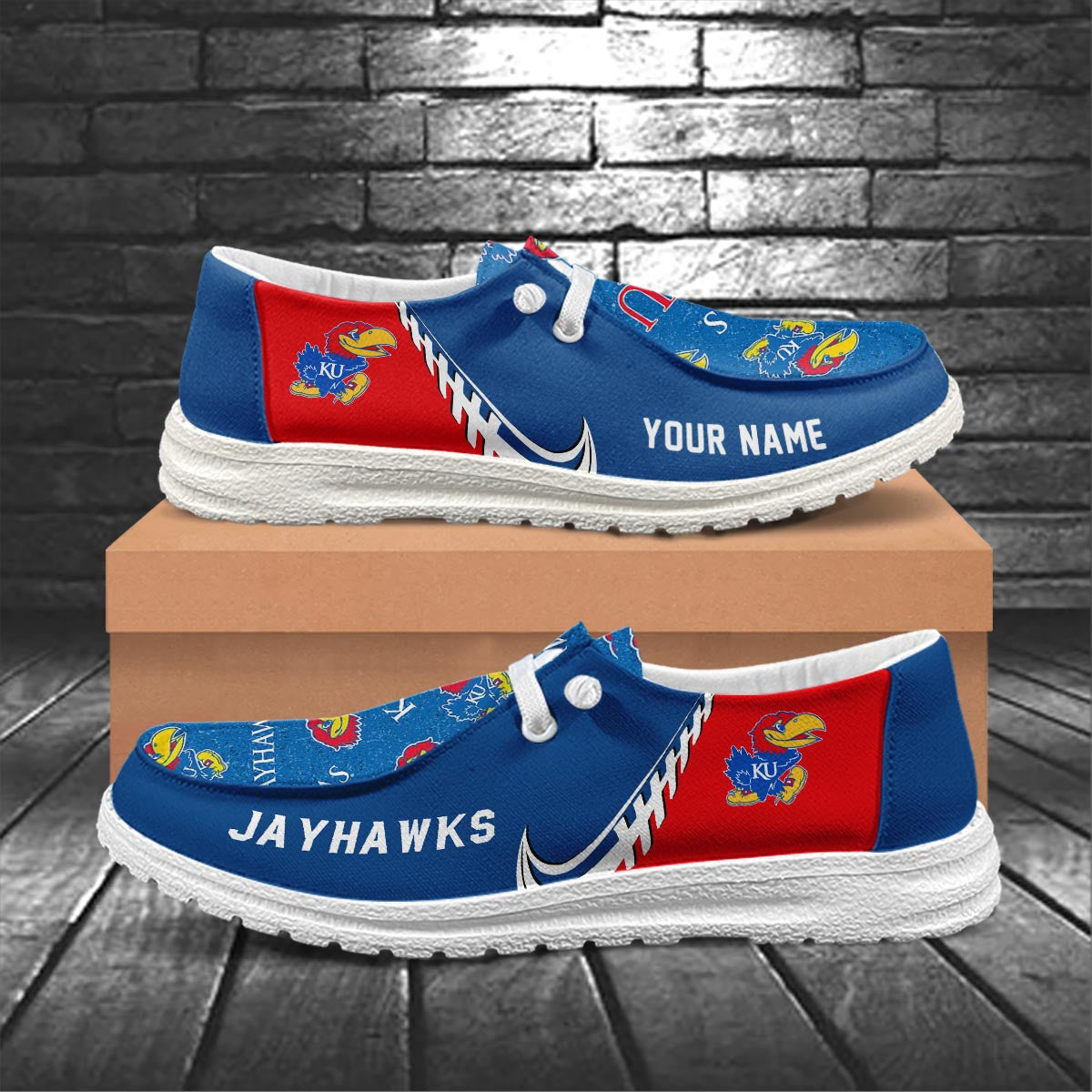 Kansas Jayhawks Lace Up Loafers 2026