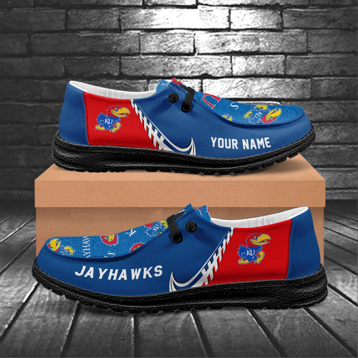 Kansas Jayhawks Lace Up Loafers 2026