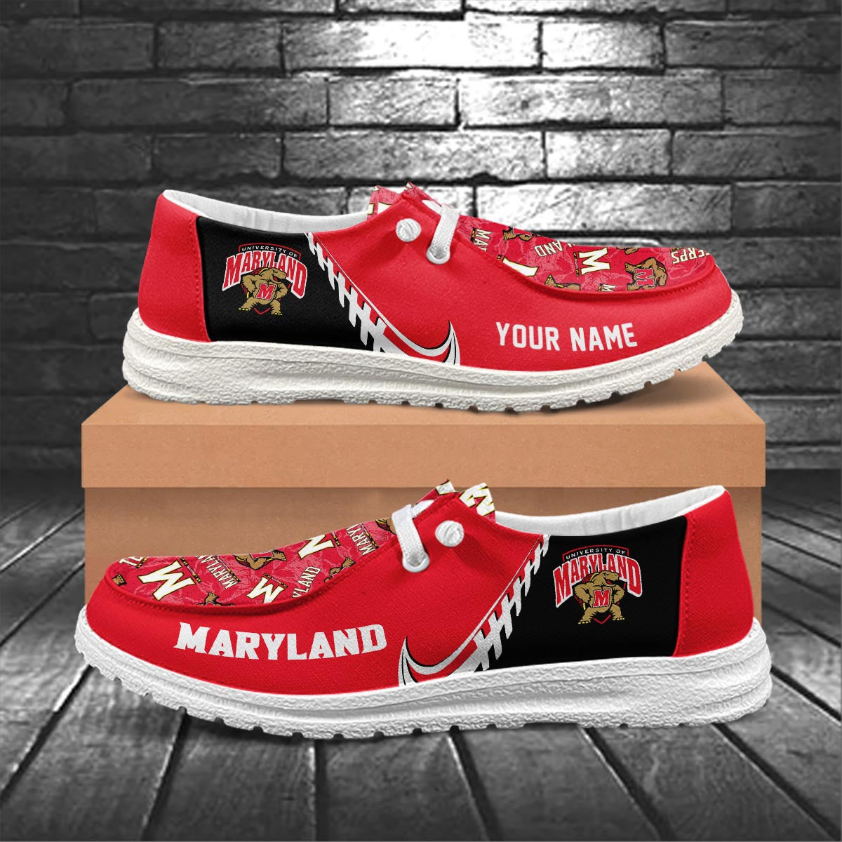 Maryland Terrapins Lace Up Loafers 2026