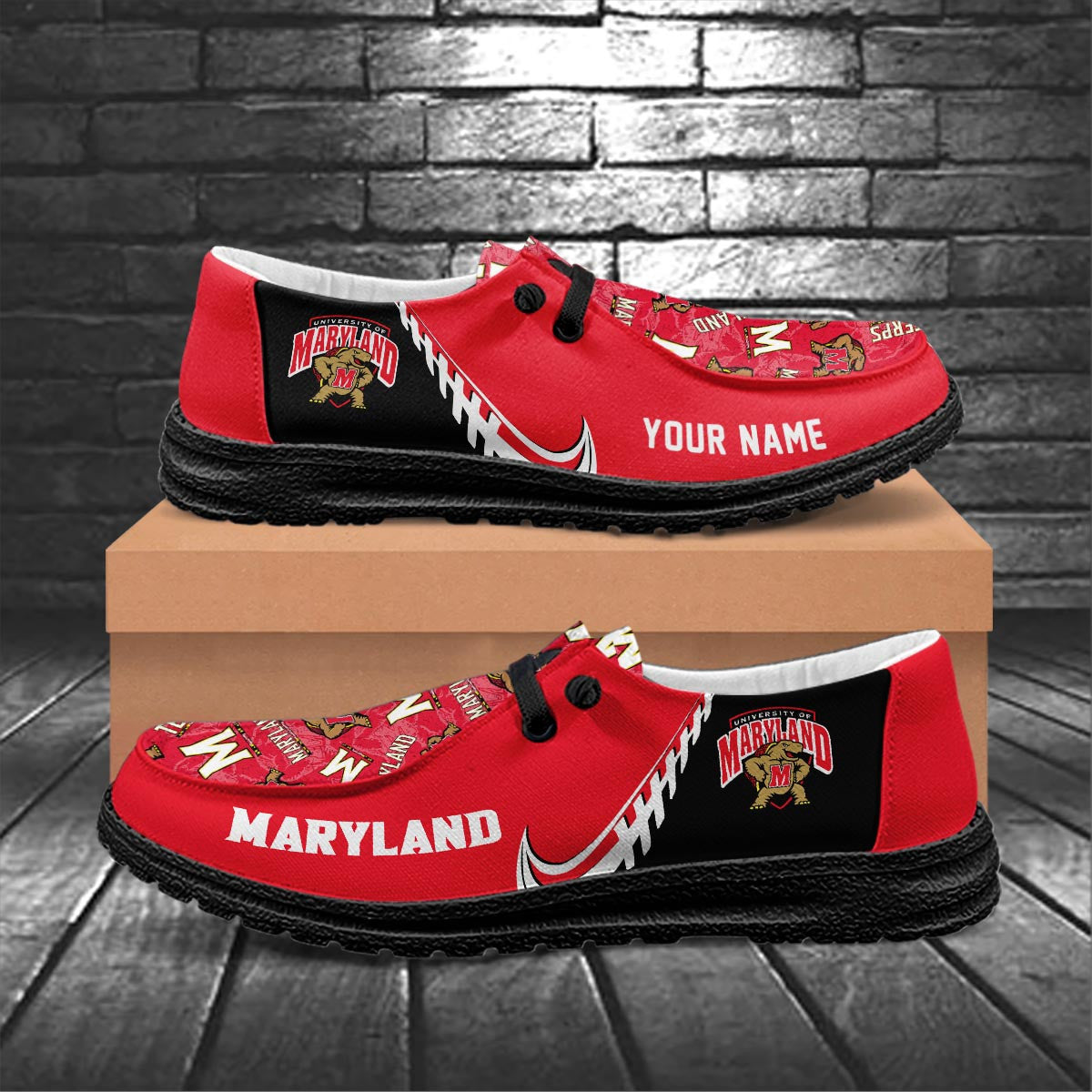 Maryland Terrapins Lace Up Loafers 2026