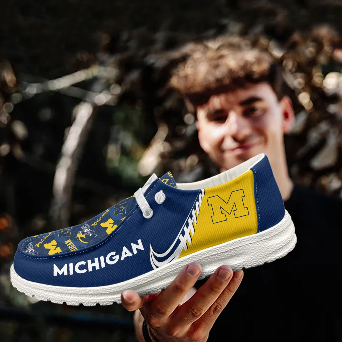 Michigan Wolverines Lace Up Loafers 2026