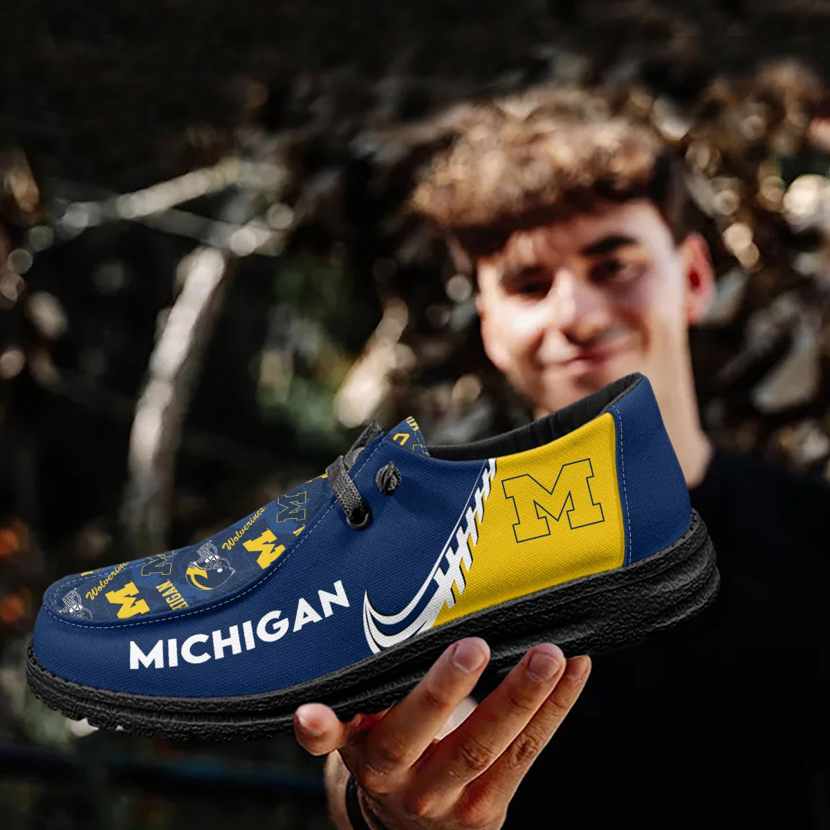 Michigan Wolverines Lace Up Loafers 2026