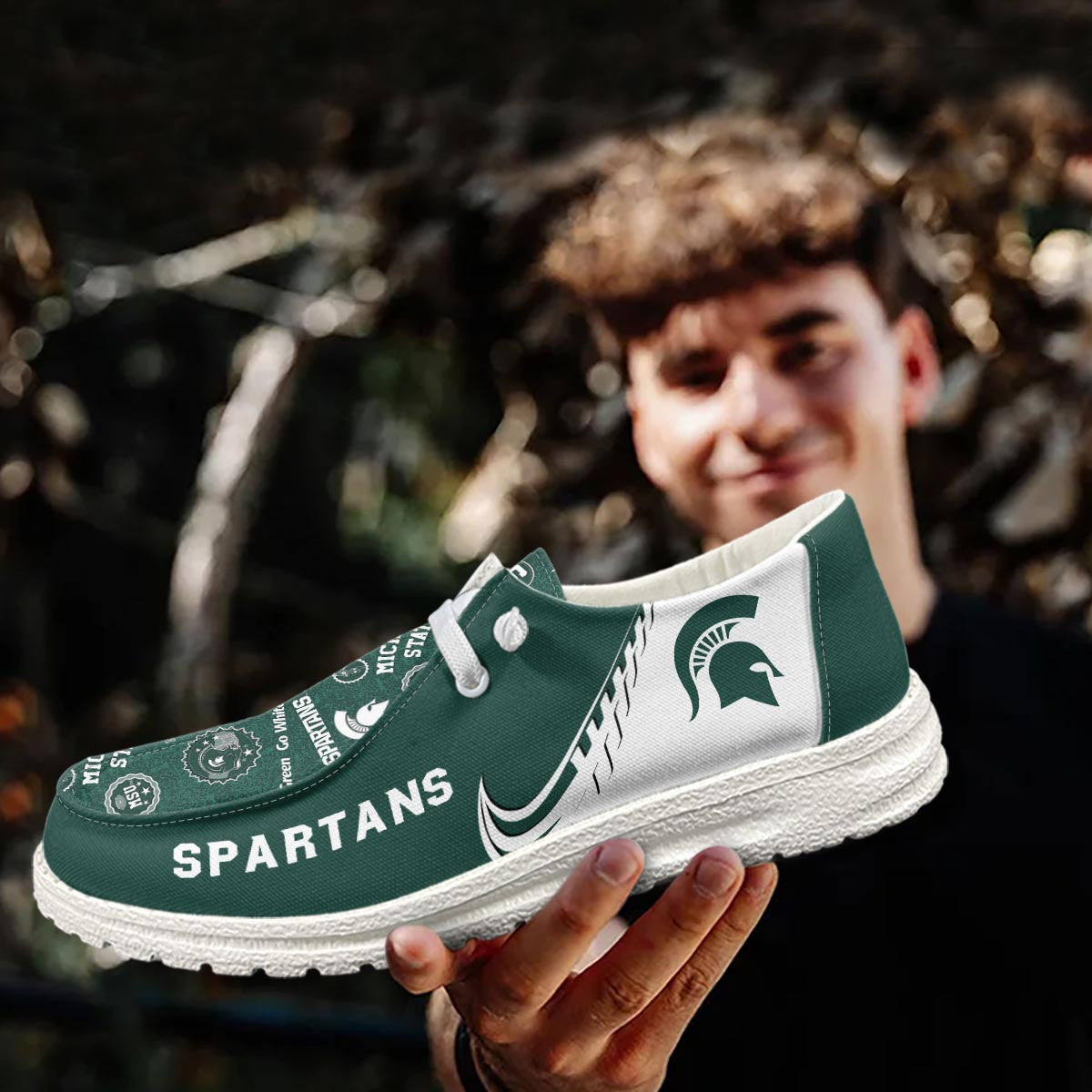 Michigan State Spartans Lace Up Loafers 2026