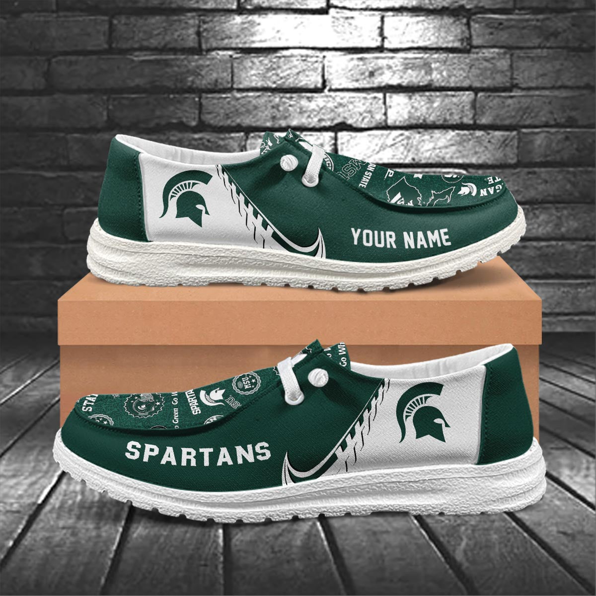 Michigan State Spartans Lace Up Loafers 2026