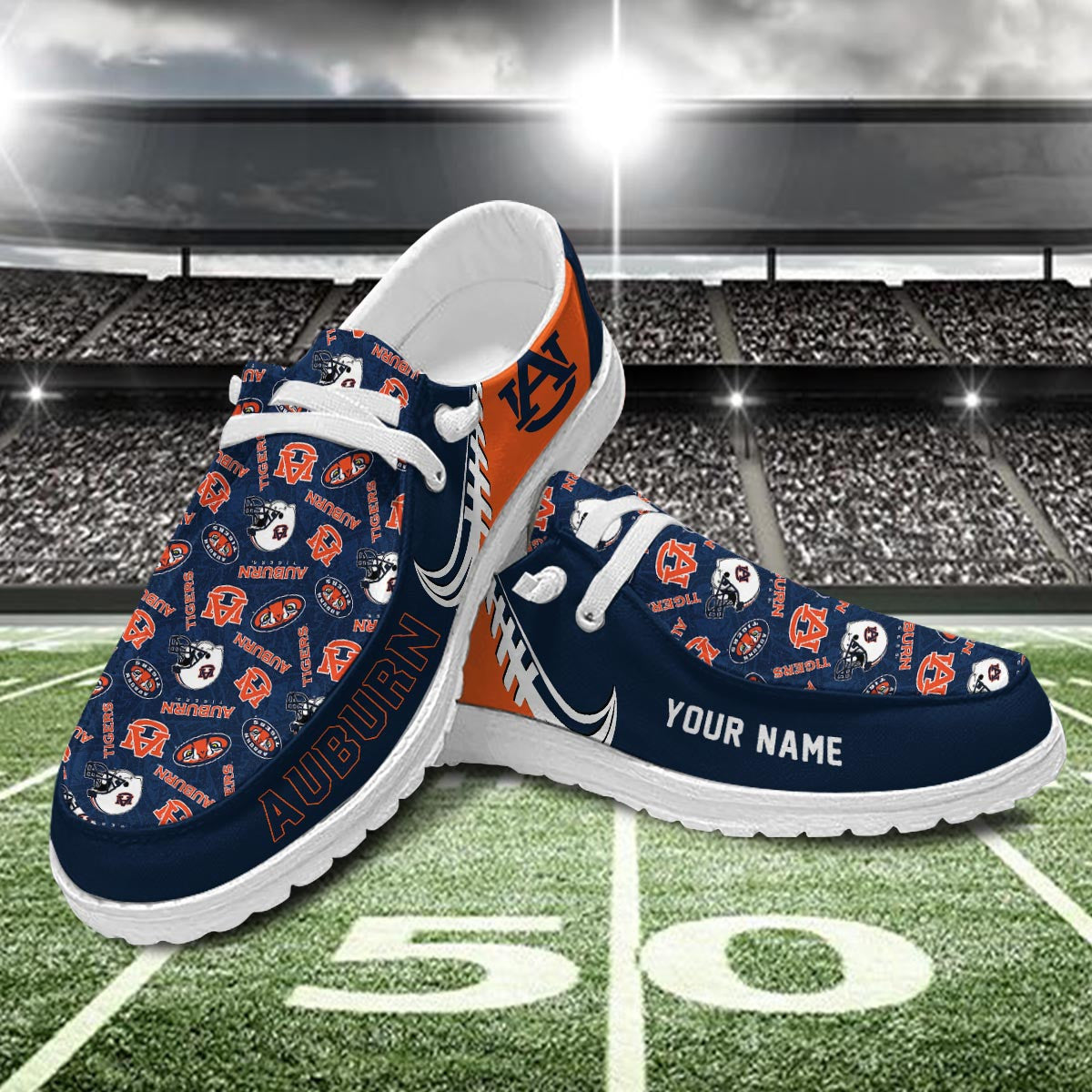 Auburn Tigers Lace Up Loafers 2026