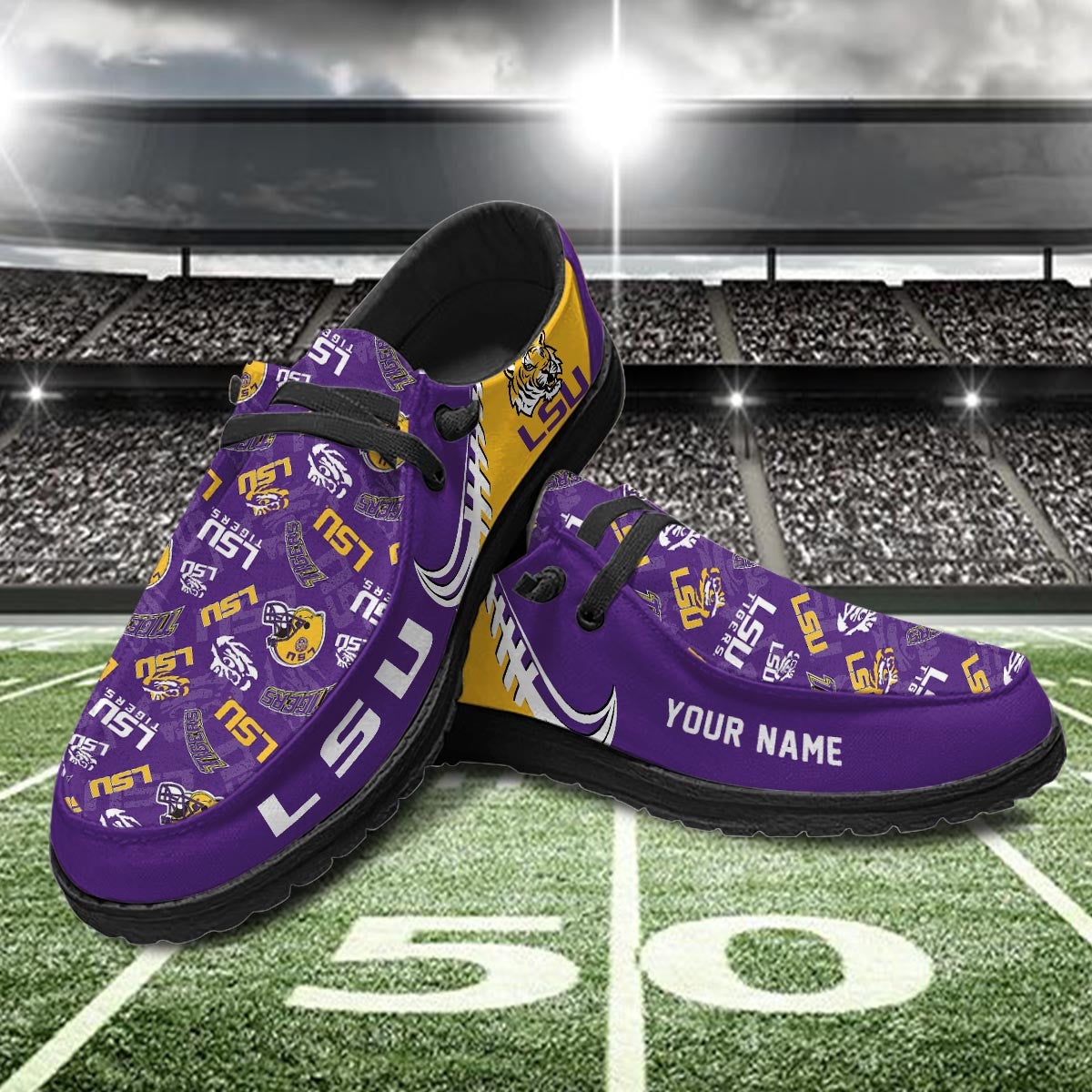 LSU Tigers Lace Up Loafers 2026