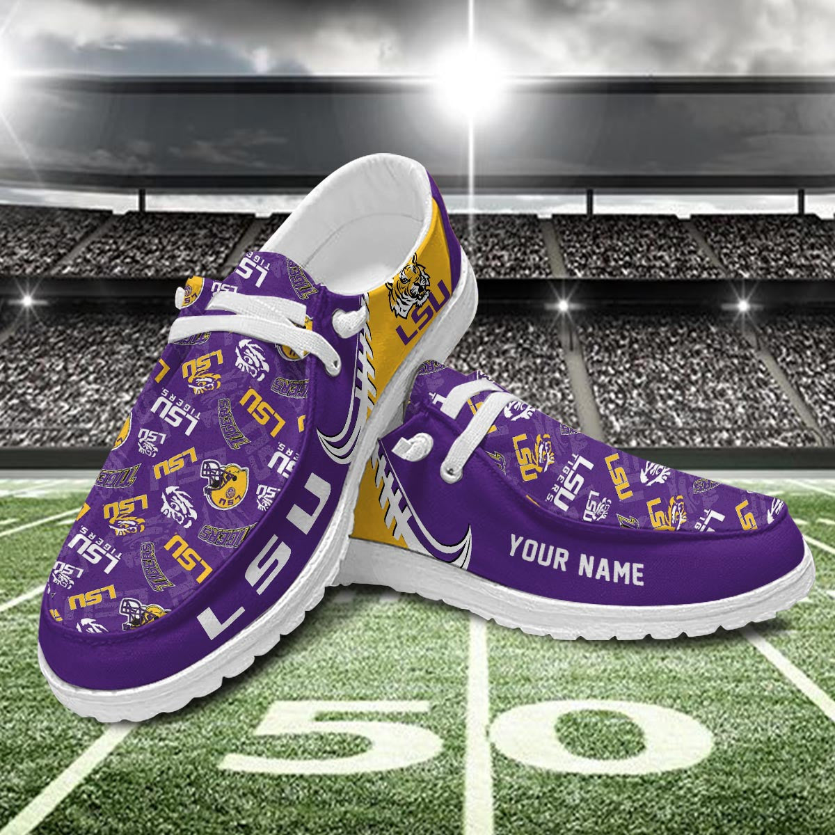 LSU Tigers Lace Up Loafers 2026