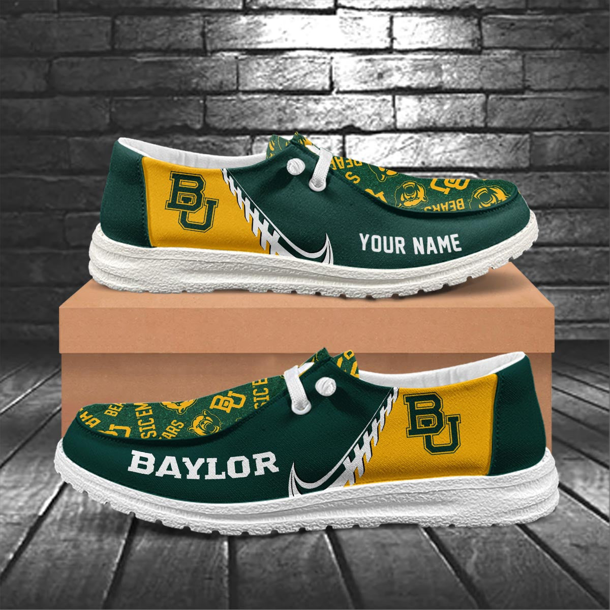 Baylor Bears Lace Up Loafers 2026