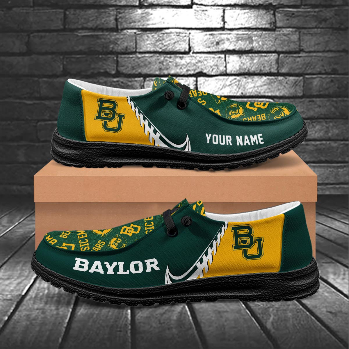 Baylor Bears Lace Up Loafers 2026