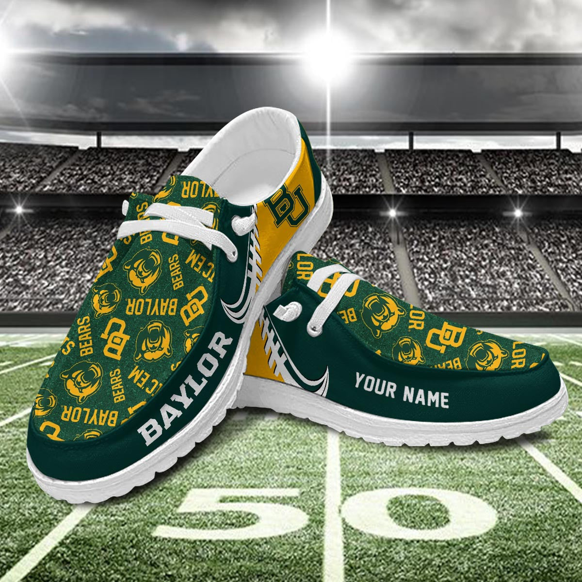 Baylor Bears Lace Up Loafers 2026