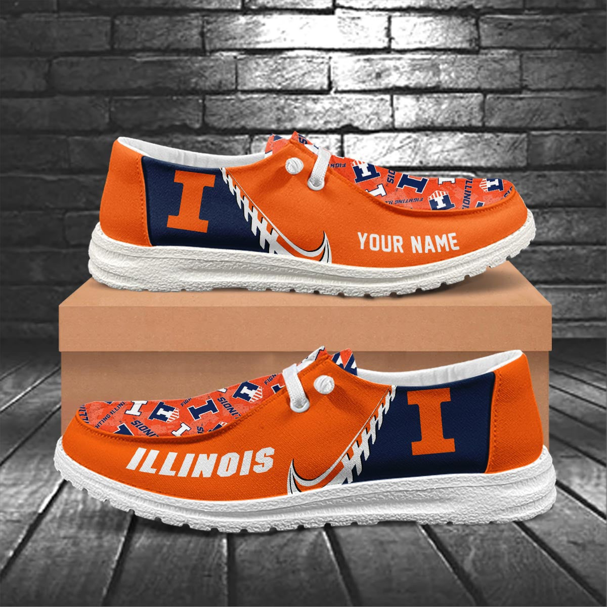 Illinois Fighting Illini Lace Up Loafers 2026
