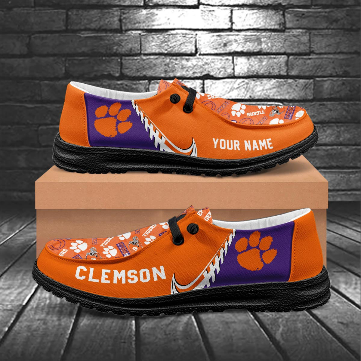 Clemson Tigers Lace Up Loafers 2026