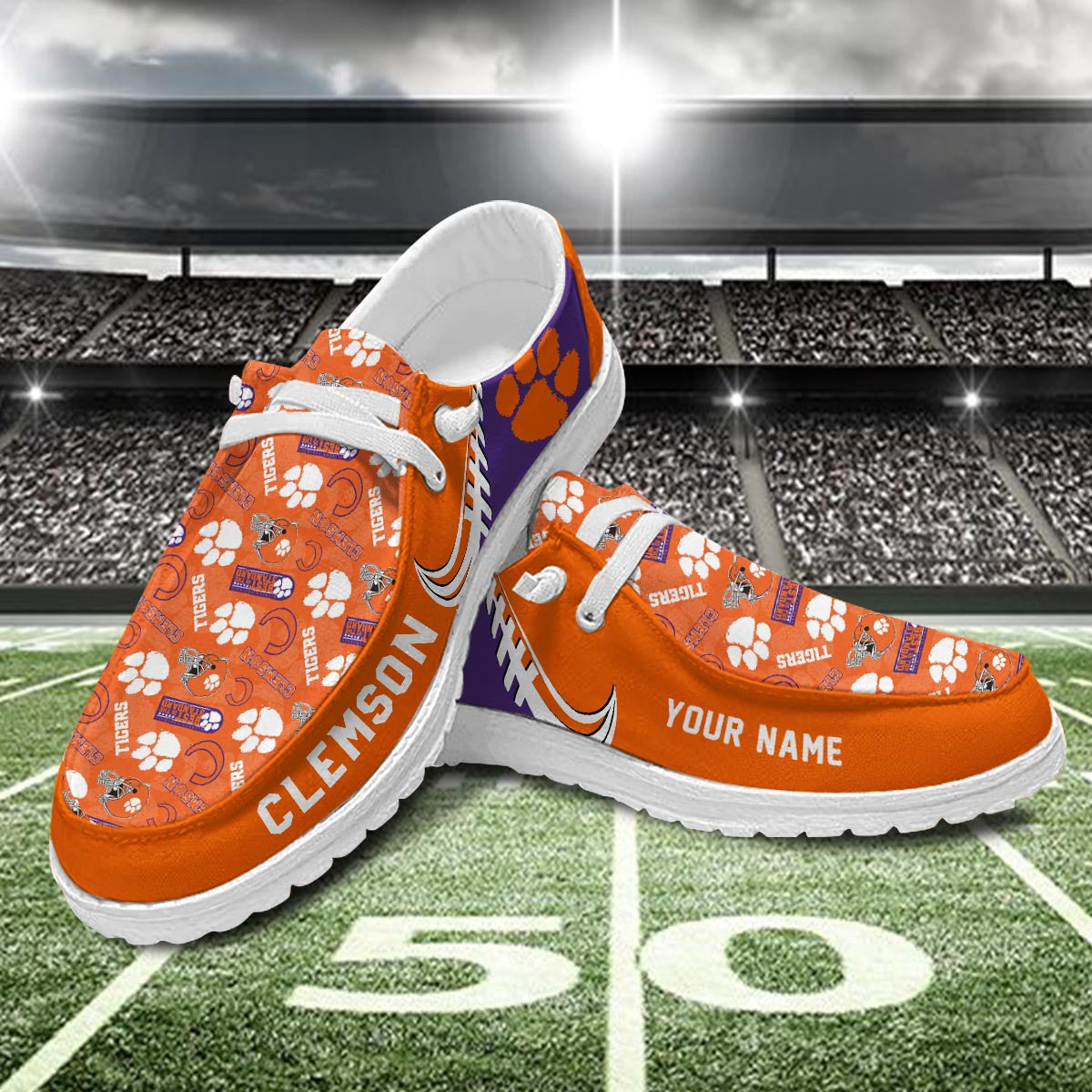 Clemson Tigers Lace Up Loafers 2026