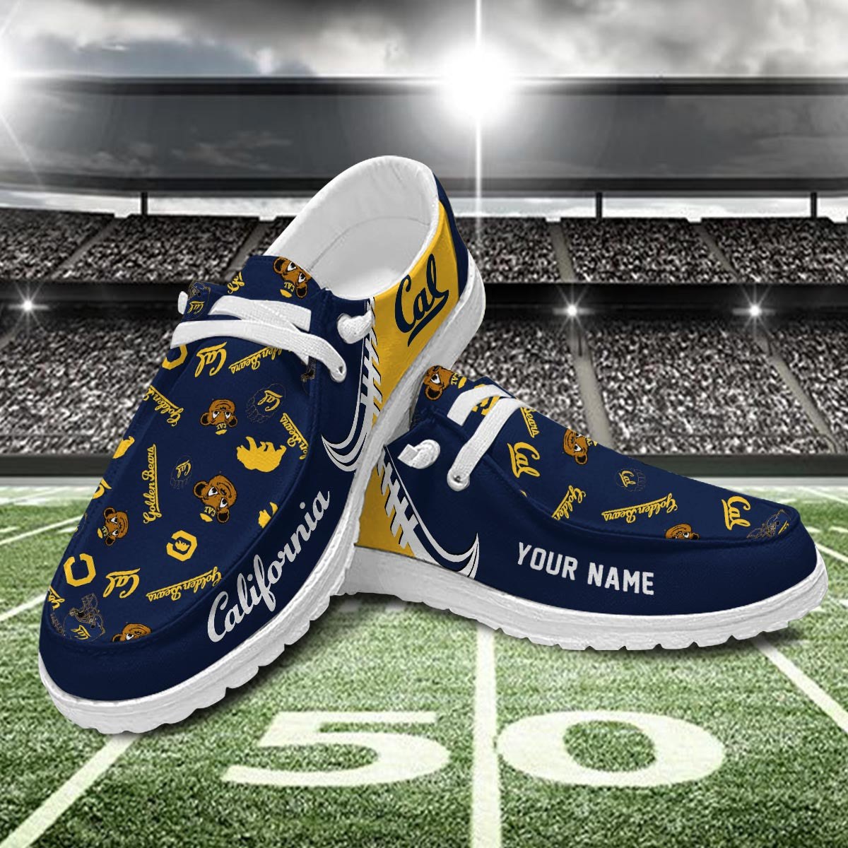 California Golden Bears Lace Up Loafers 2026