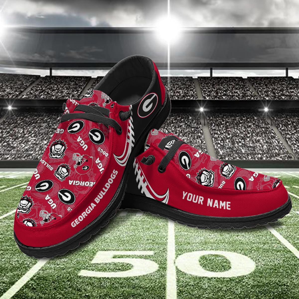 Georgia Bulldogs Lace Up Loafers 2026