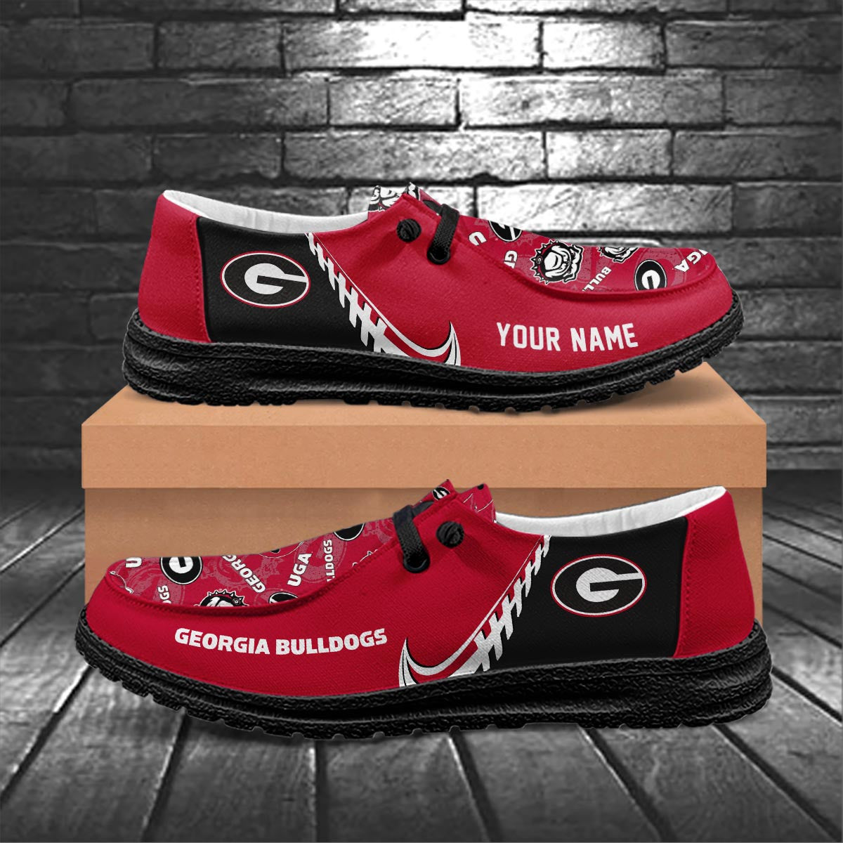 Georgia Bulldogs Lace Up Loafers 2026
