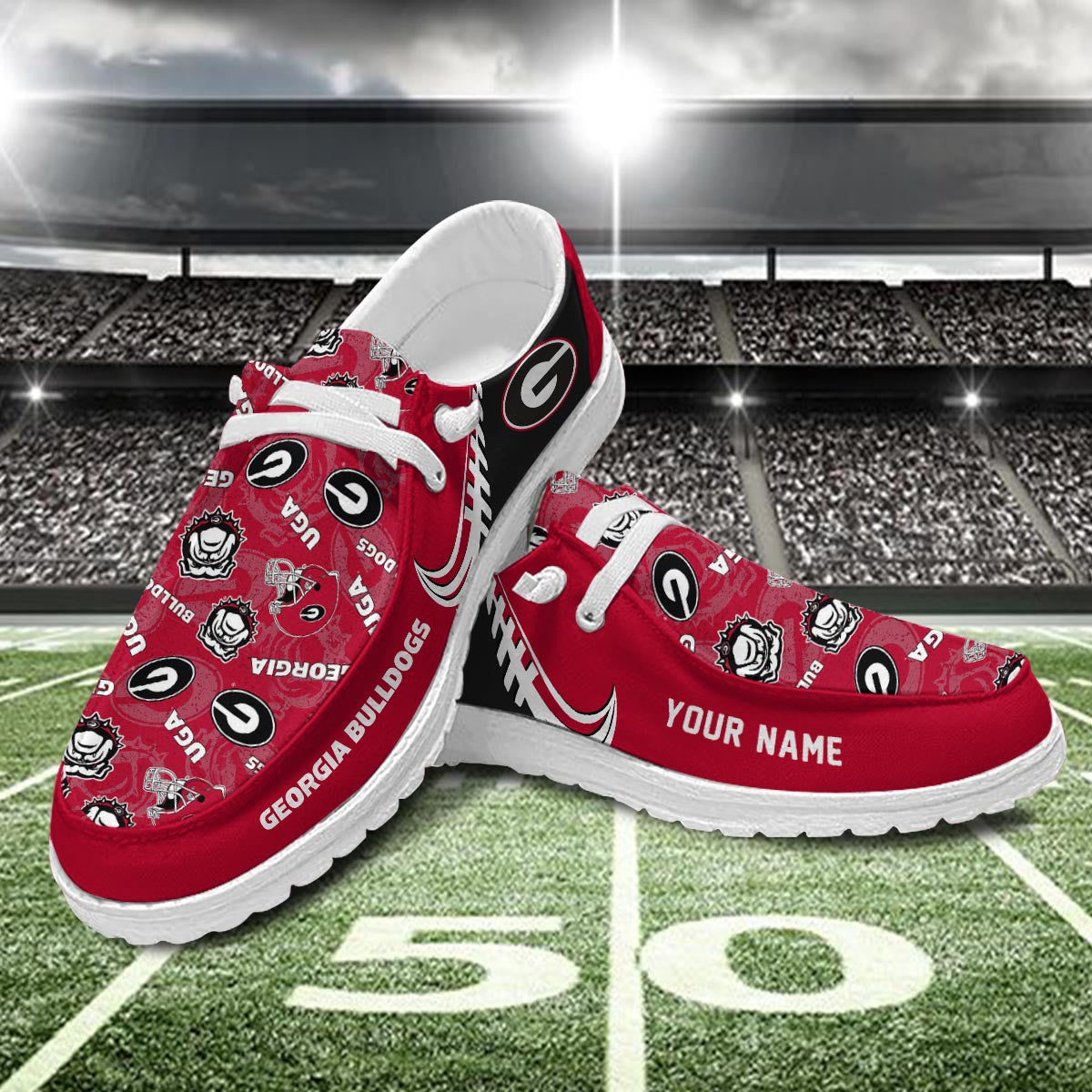 Georgia Bulldogs Lace Up Loafers 2026