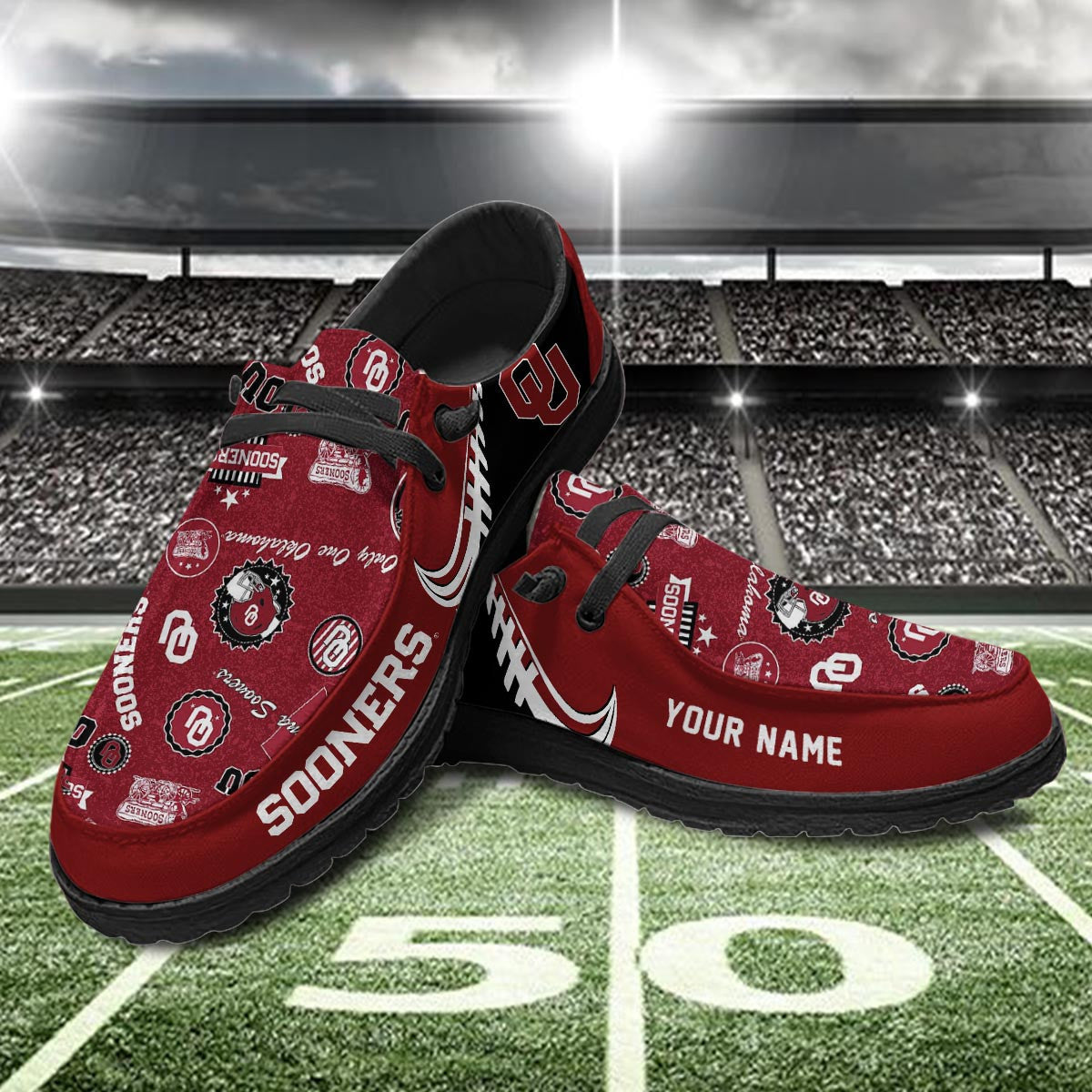 Oklahoma Sooners Lace Up Loafers 2026