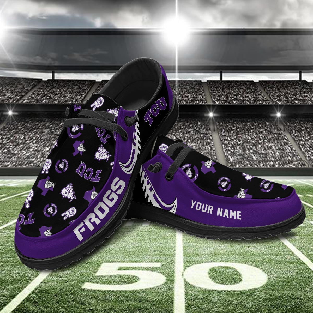 TCU Horned Frogs Lace Up Loafers 2026