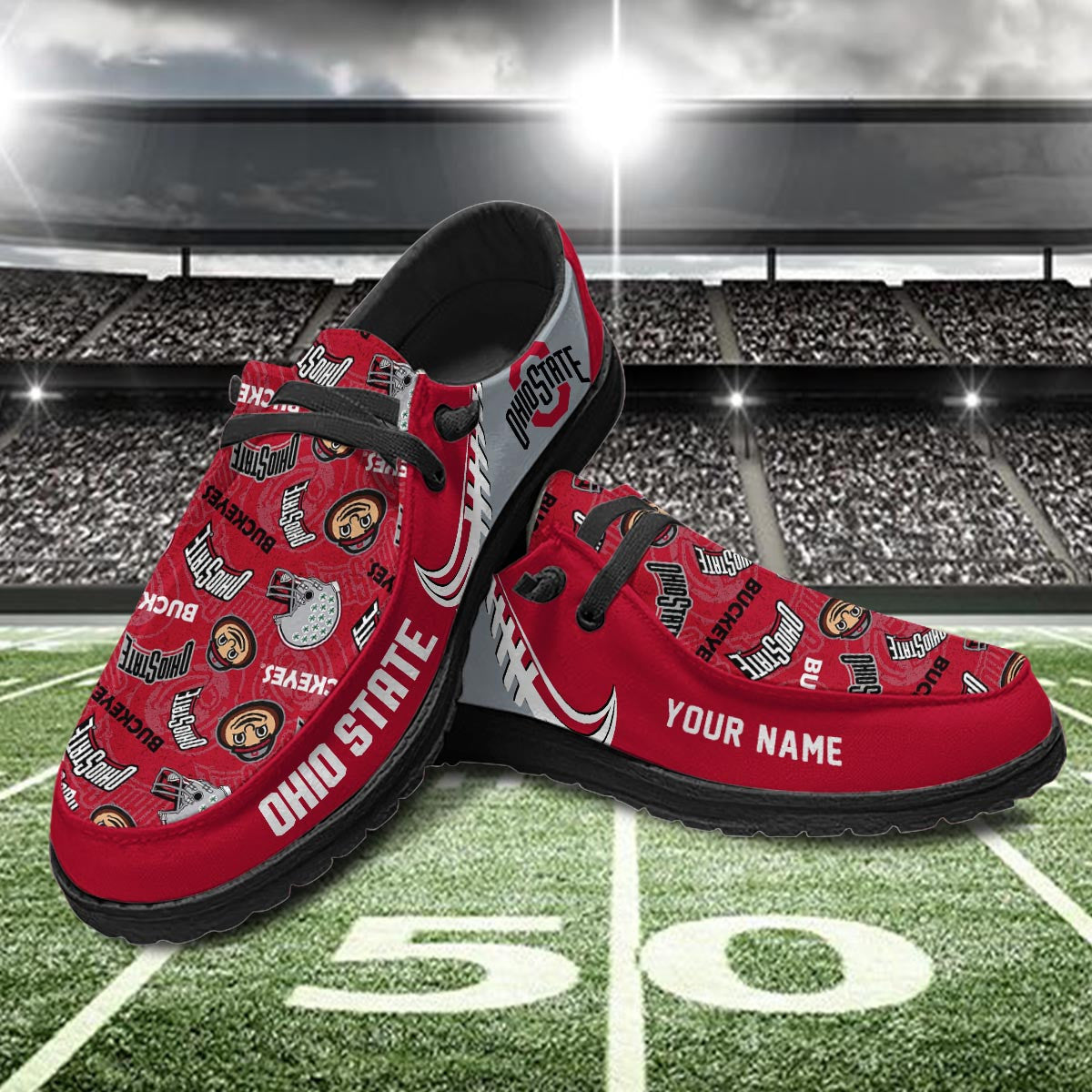 Ohio State Buckeyes Lace Up Loafers 2026