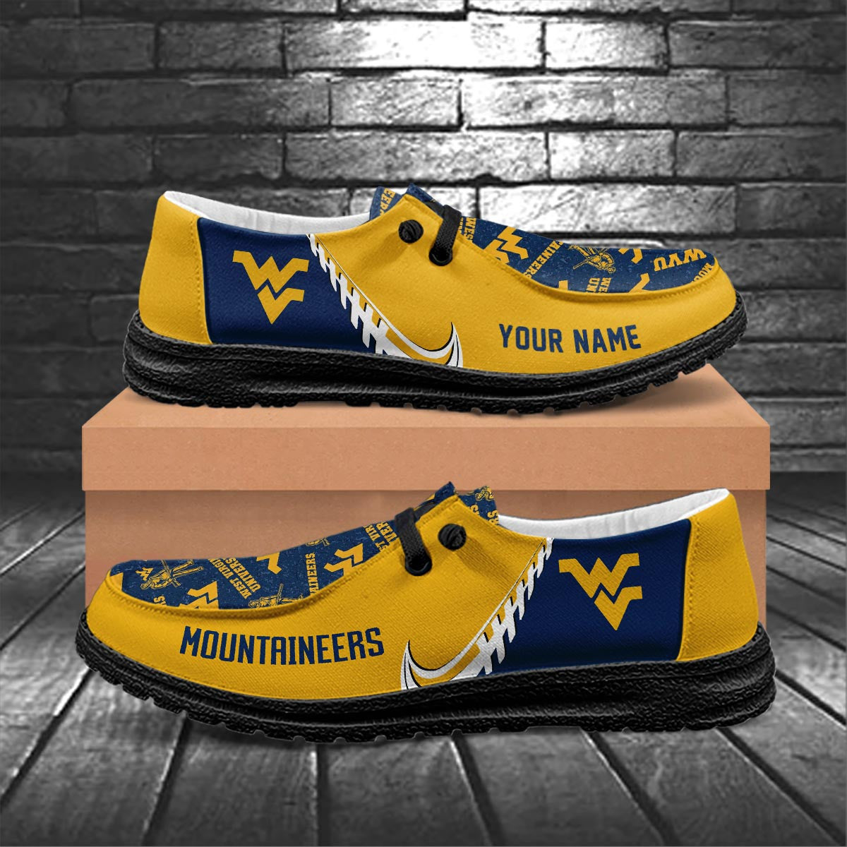 West Virginia Mountaineers Lace Up Loafers 2026