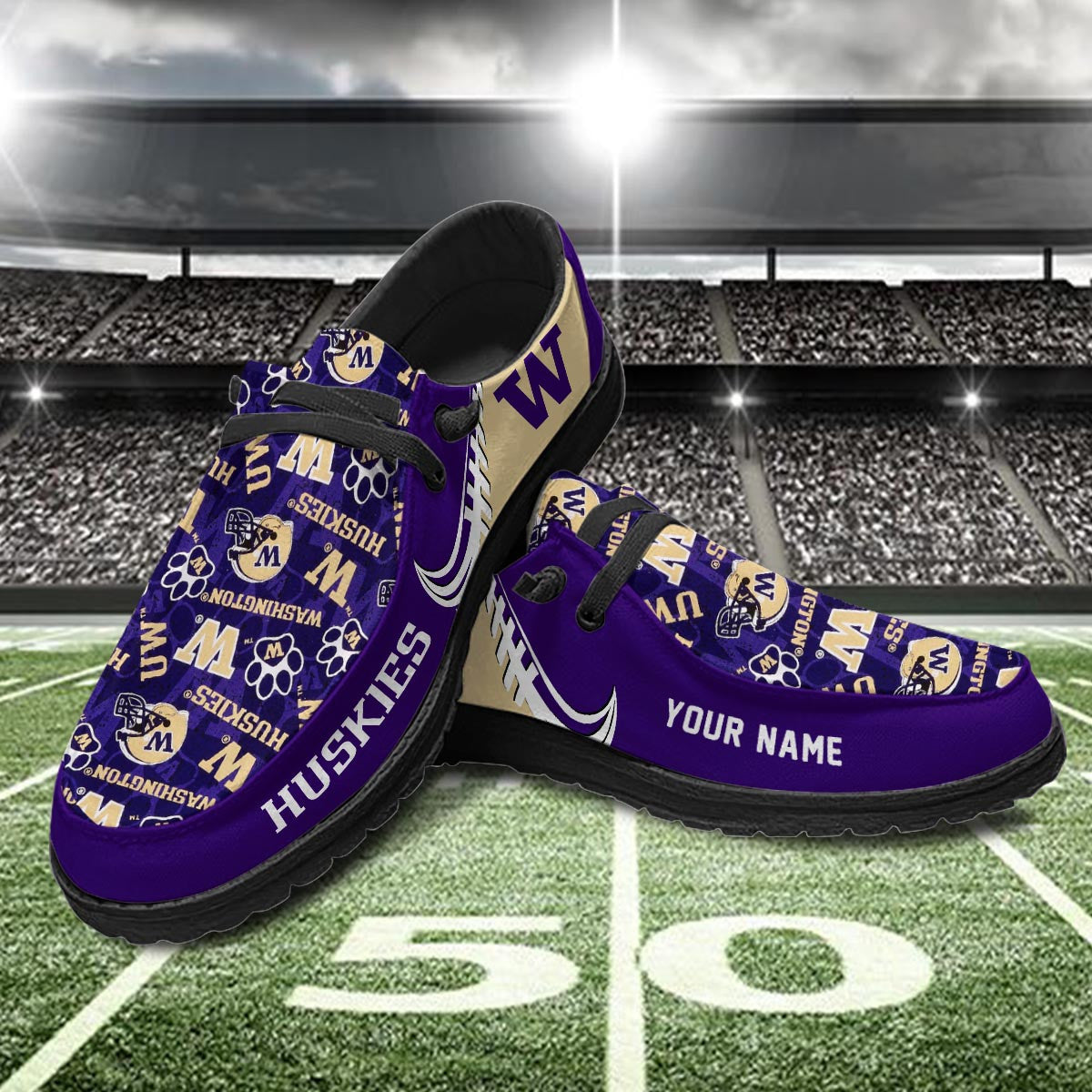 Washington Huskies Lace Up Loafers 2026