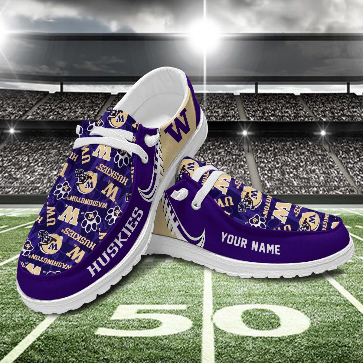Washington Huskies Lace Up Loafers 2026