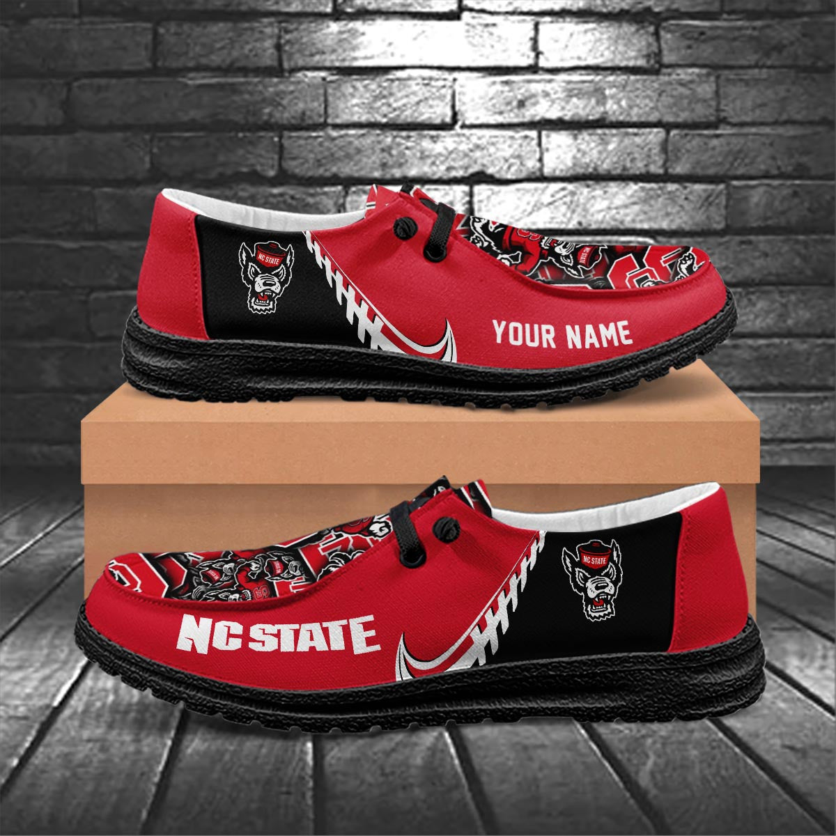 NC State Wolfpack Lace Up Loafers 2026