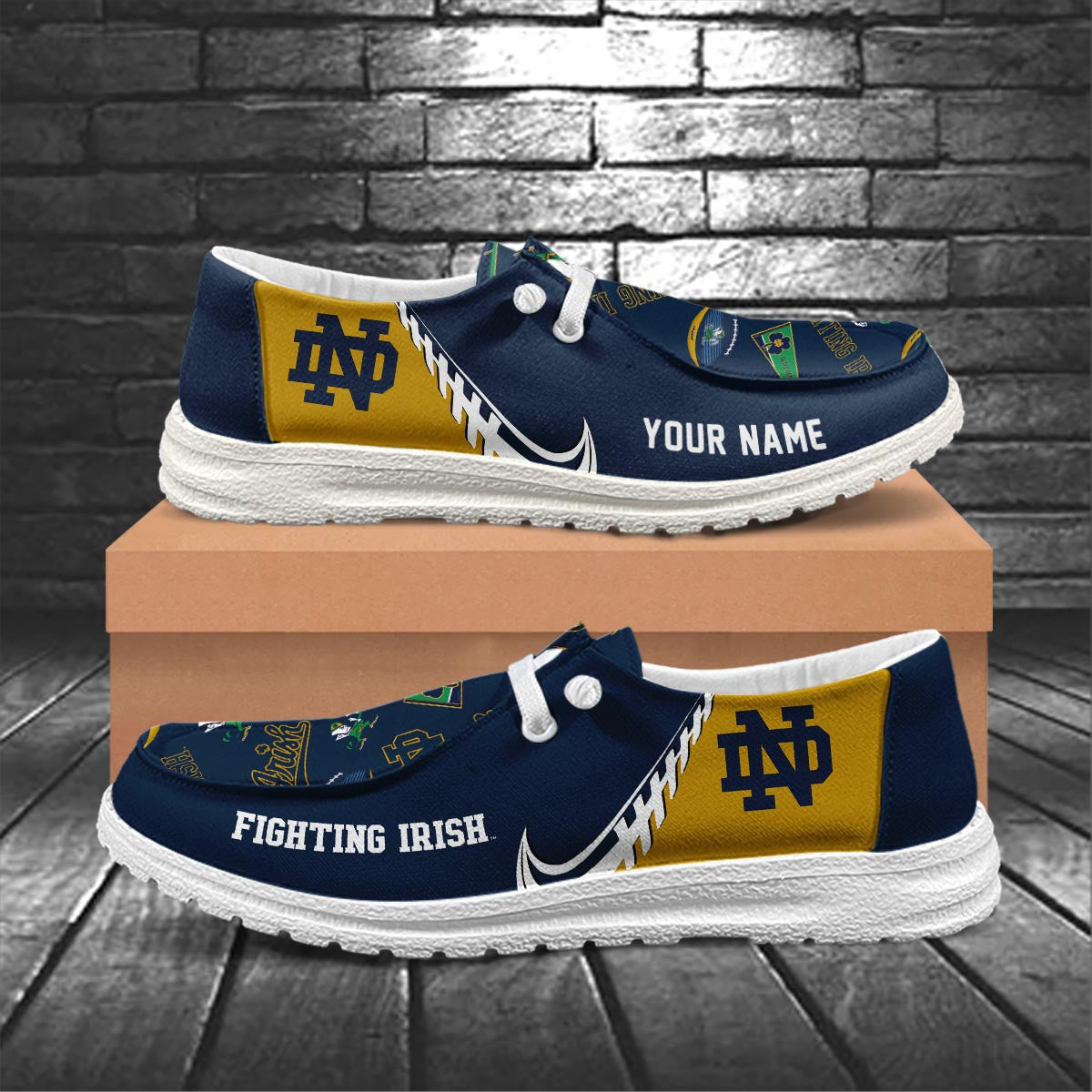 Notre Dame Fighting Irish Lace Up Loafers 2026