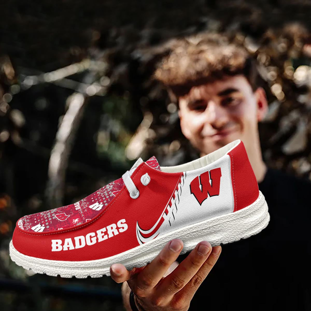 Wisconsin Badgers Lace Up Loafers 2026