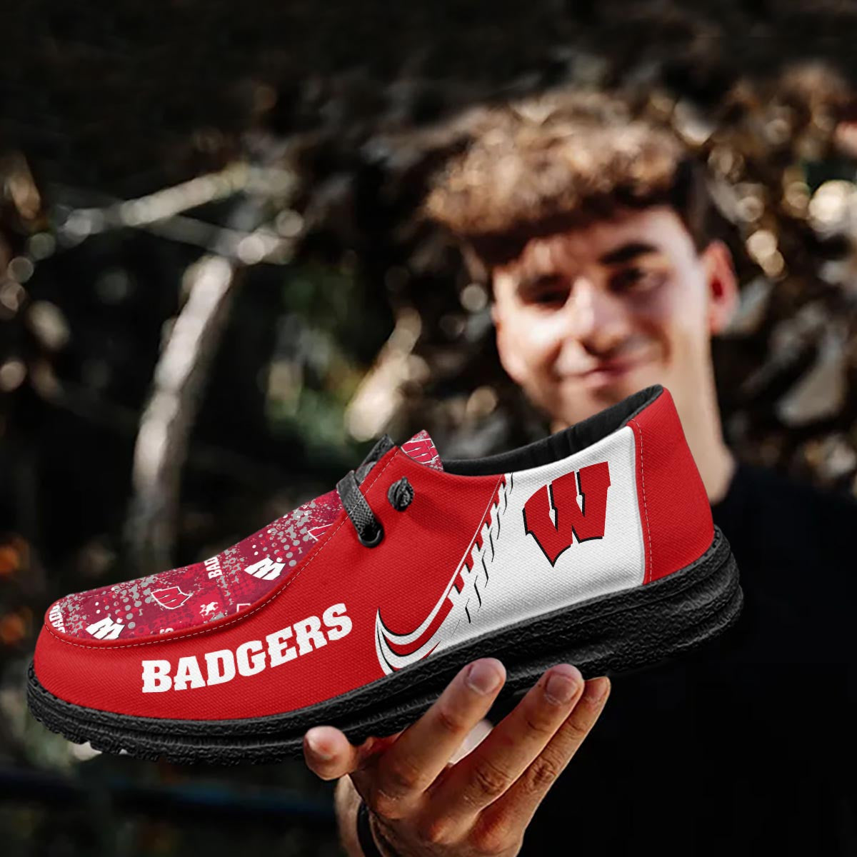 Wisconsin Badgers Lace Up Loafers 2026