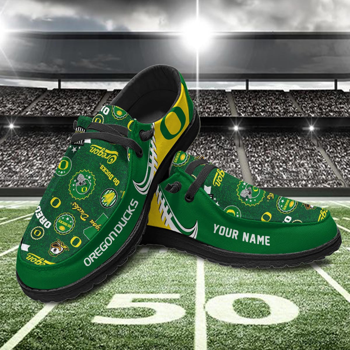 Oregon Ducks Lace Up Loafers 2026
