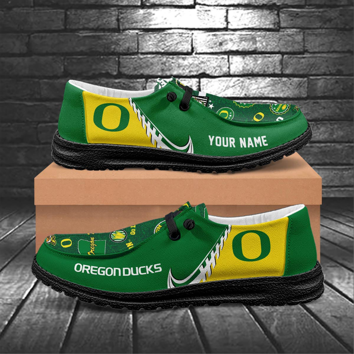 Oregon Ducks Lace Up Loafers 2026