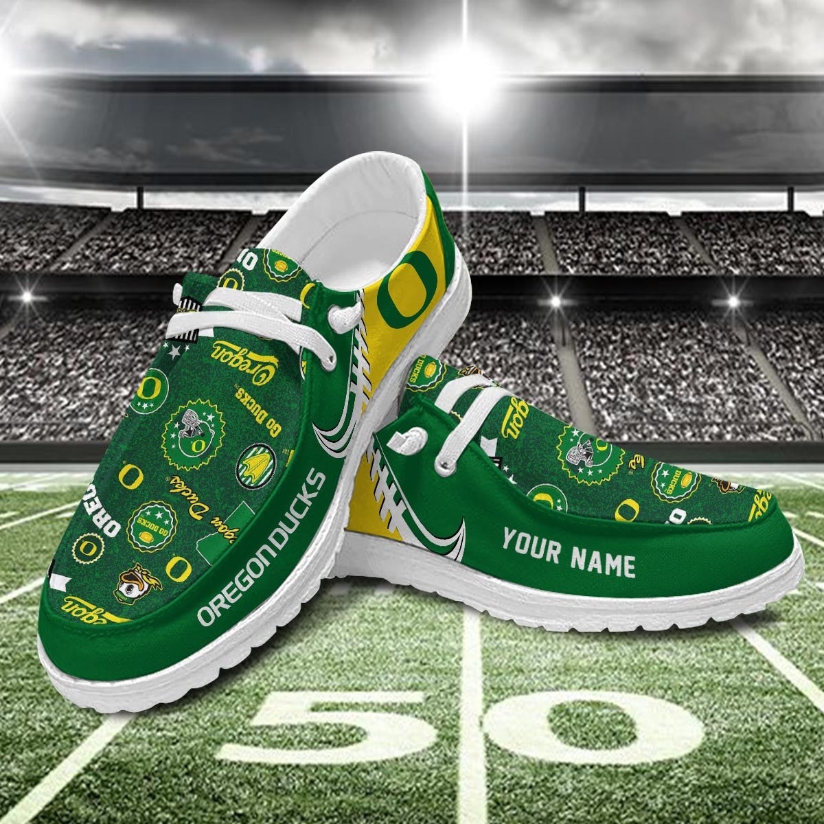 Oregon Ducks Lace Up Loafers 2026
