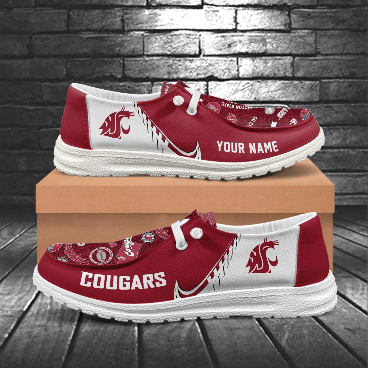 Washington State Cougars Lace Up Loafers 2026