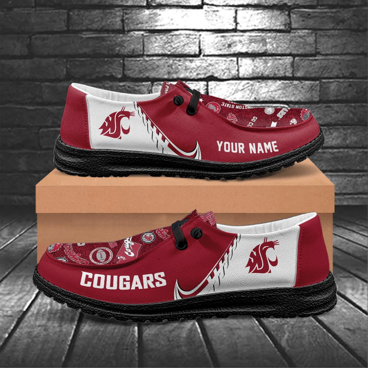 Washington State Cougars Lace Up Loafers 2026