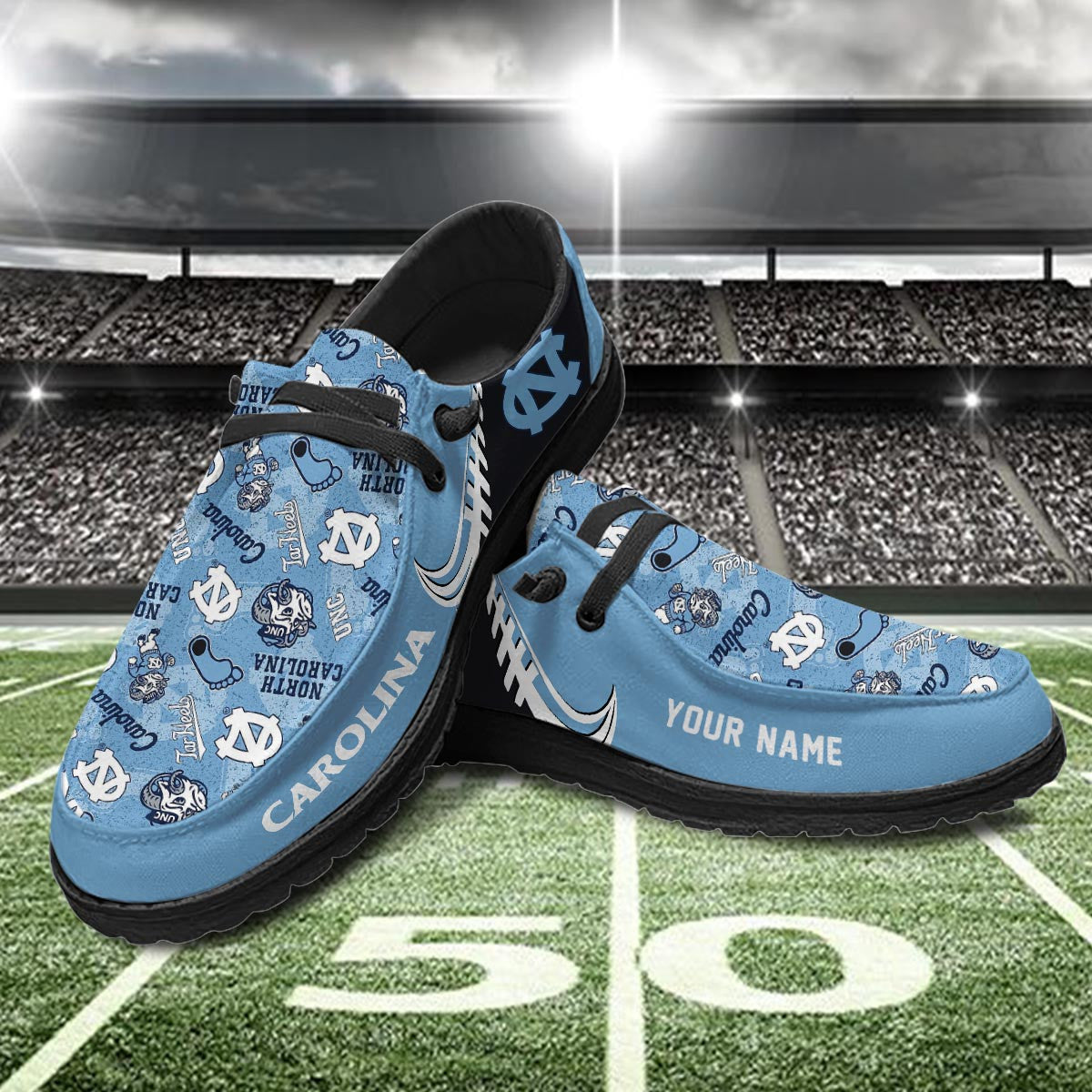 North Carolina Tar Heels Lace Up Loafers 2026