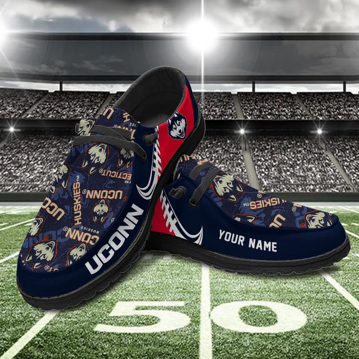 Uconn Huskies Lace Up Loafers 2026