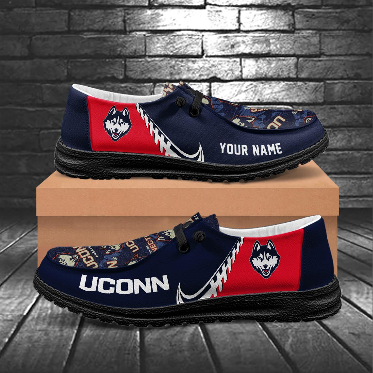 Uconn Huskies Lace Up Loafers 2026
