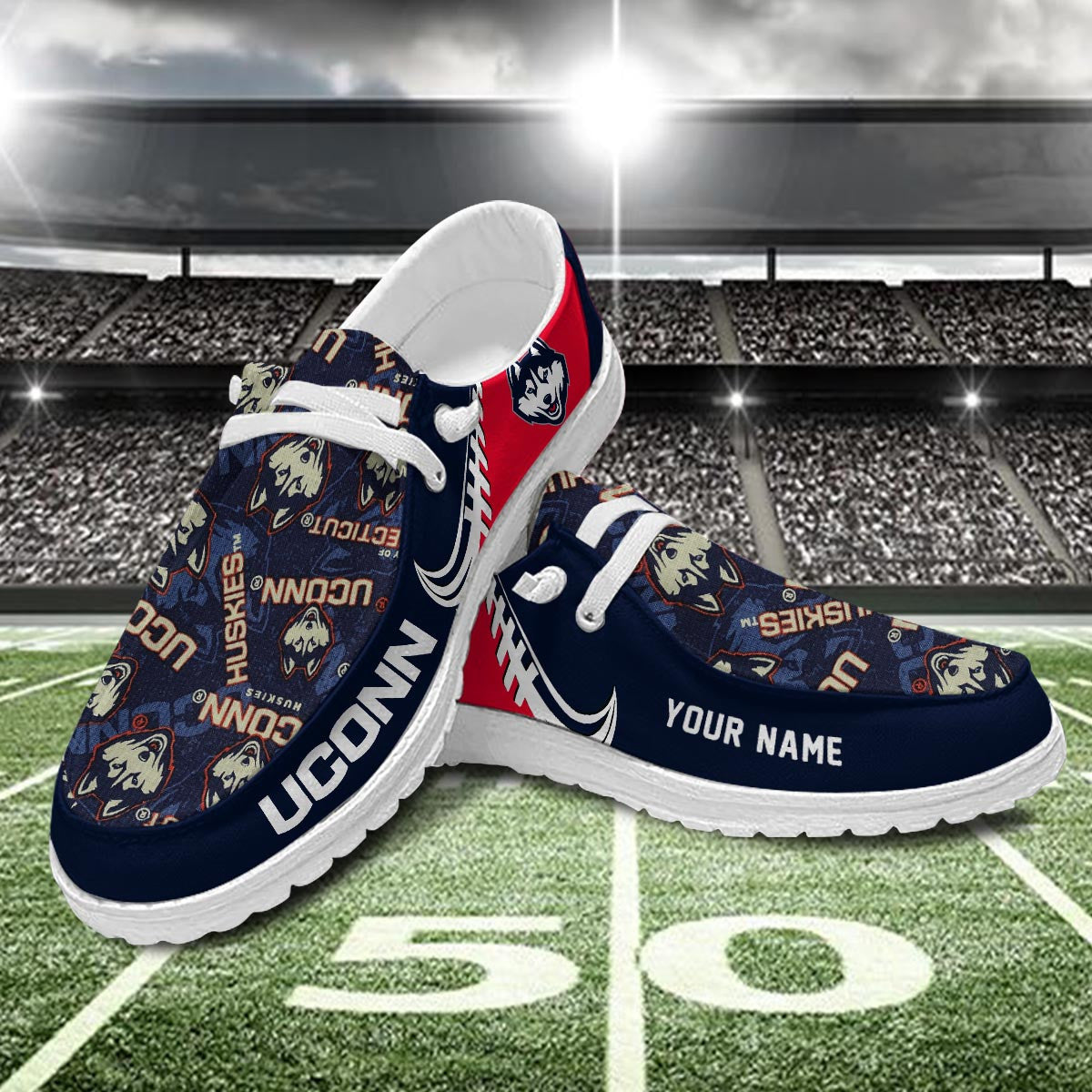 Uconn Huskies Lace Up Loafers 2026