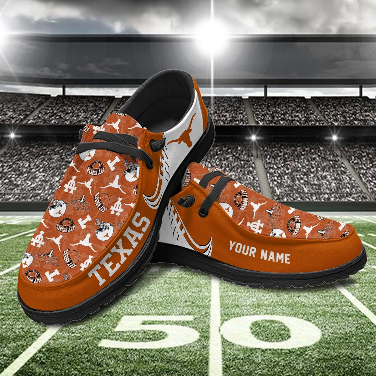Texas Longhorns Lace Up Loafers 2026
