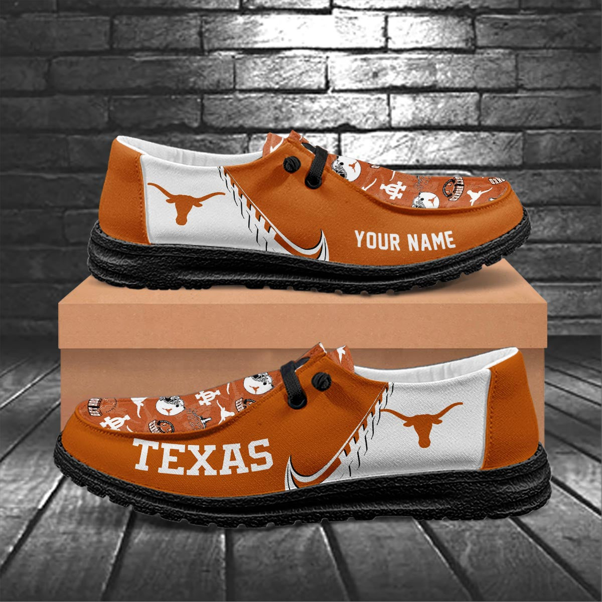 Texas Longhorns Lace Up Loafers 2026