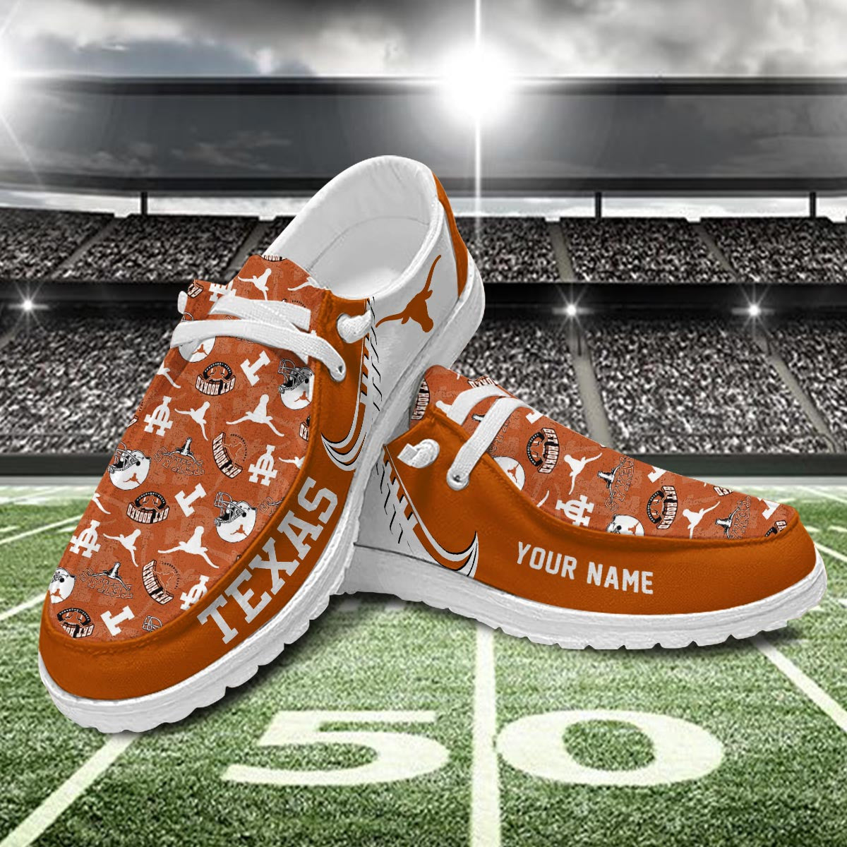 Texas Longhorns Lace Up Loafers 2026
