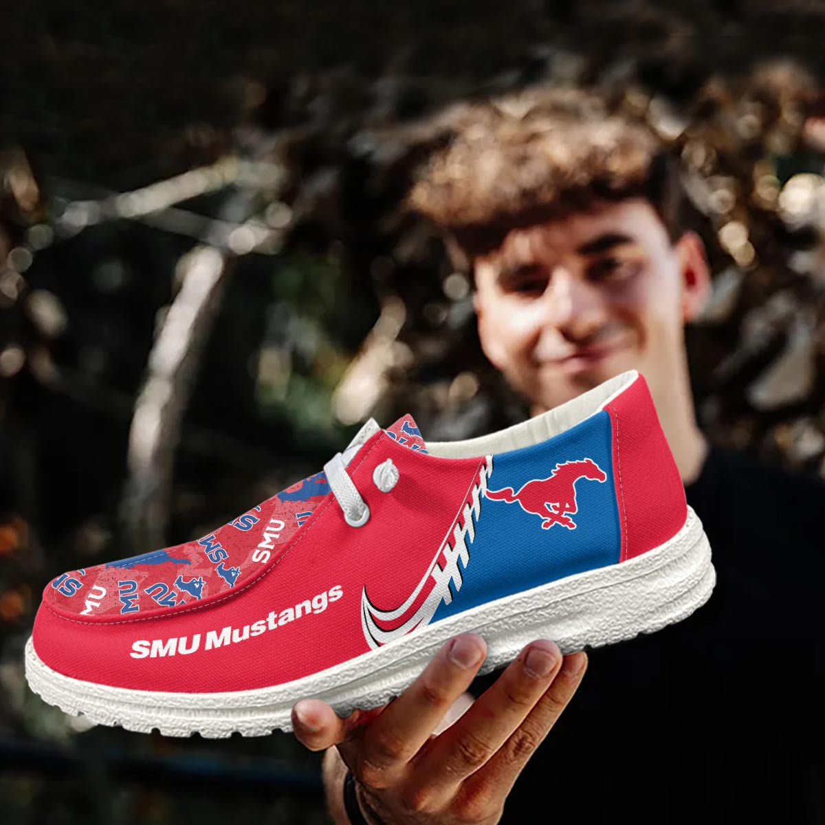 SMU Mustangs Lace Up Loafers 2026