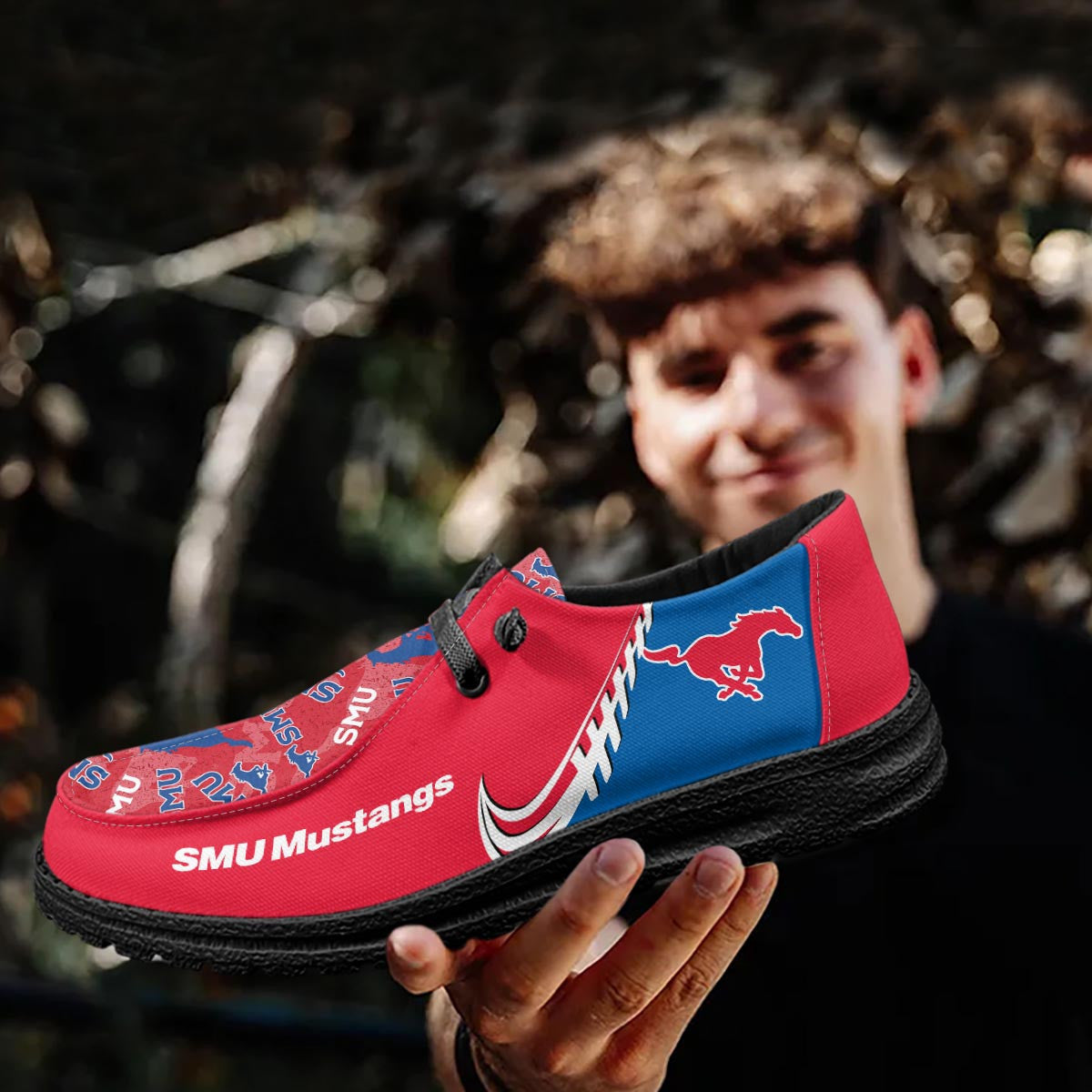 SMU Mustangs Lace Up Loafers 2026