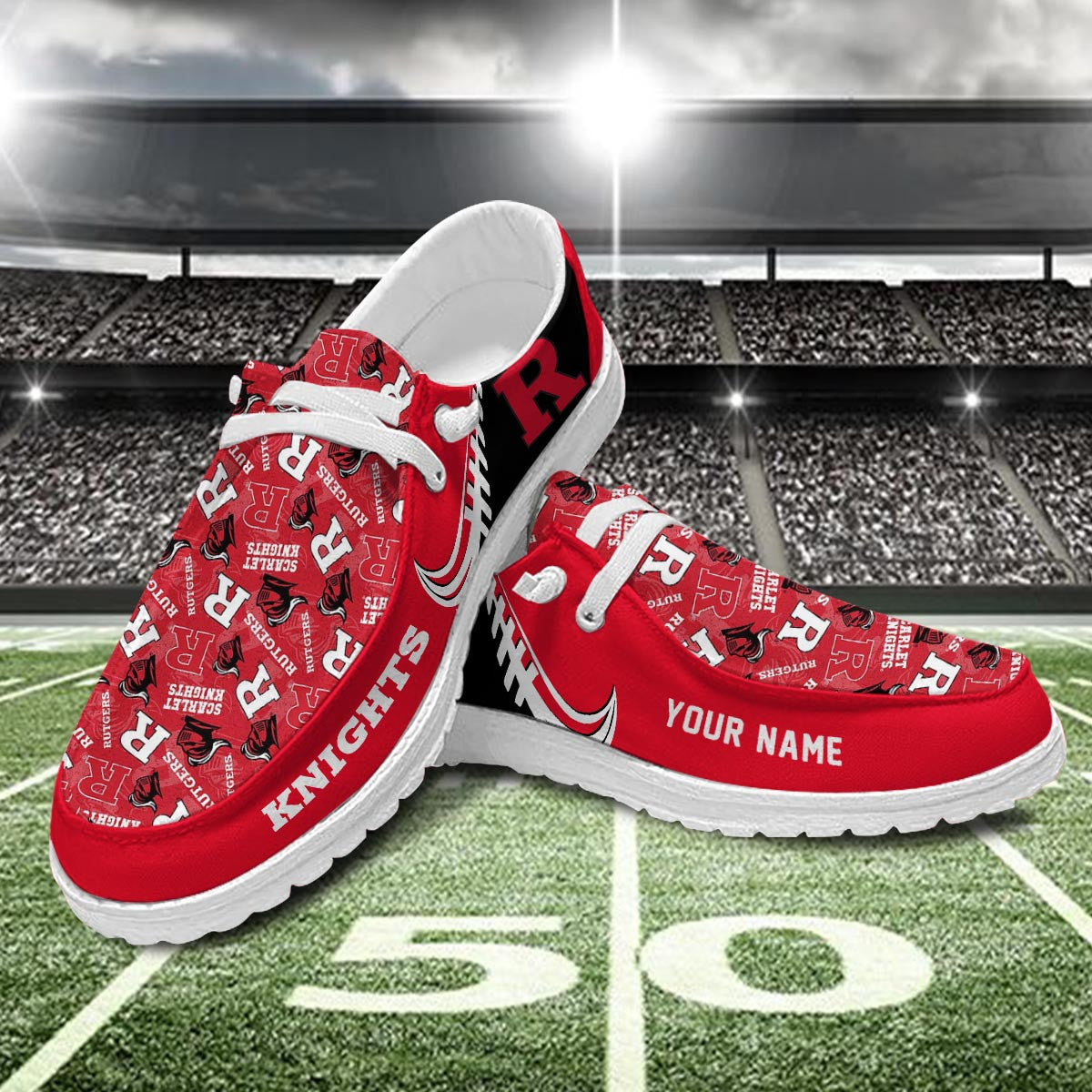 Rutgers Scarlet Knights Lace Up Loafers 2026