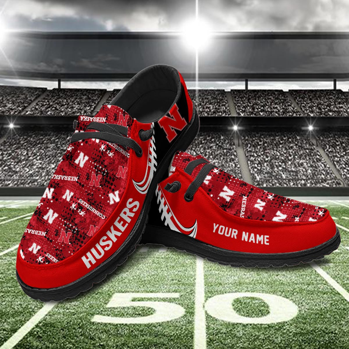 Nebraska Cornhuskers Lace Up Loafers 2026